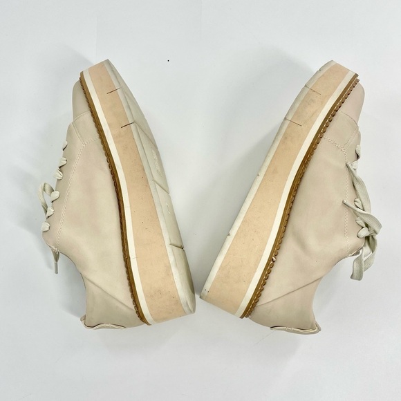 ShuShop Shoes Sarabeth Platform Sneakers Neutral Tan Low Lace Up Size 9 - Picture 9 of 12
